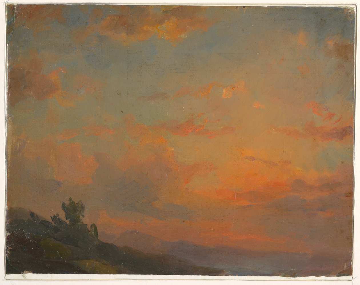 Disegno, Studio di nuvola, tramonto, 1850-60 da Frederic Edwin Church