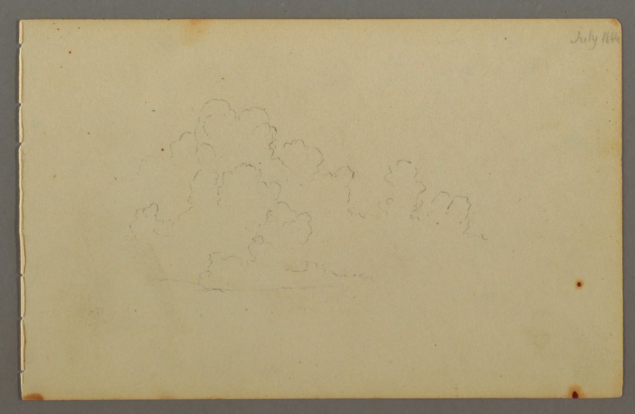 Disegno, Nuvole, 1844 da Frederic Edwin Church
