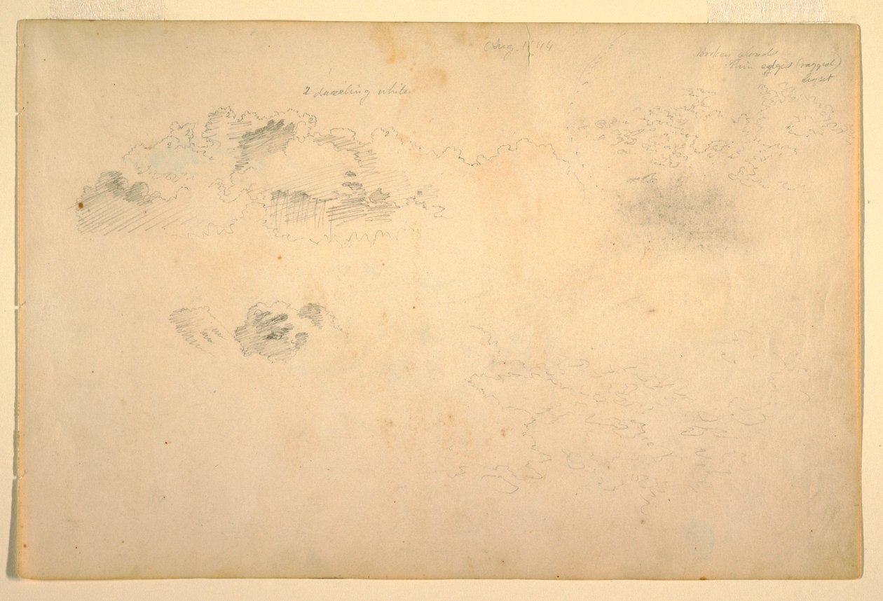 Disegno, Nuvole, 1844 da Frederic Edwin Church