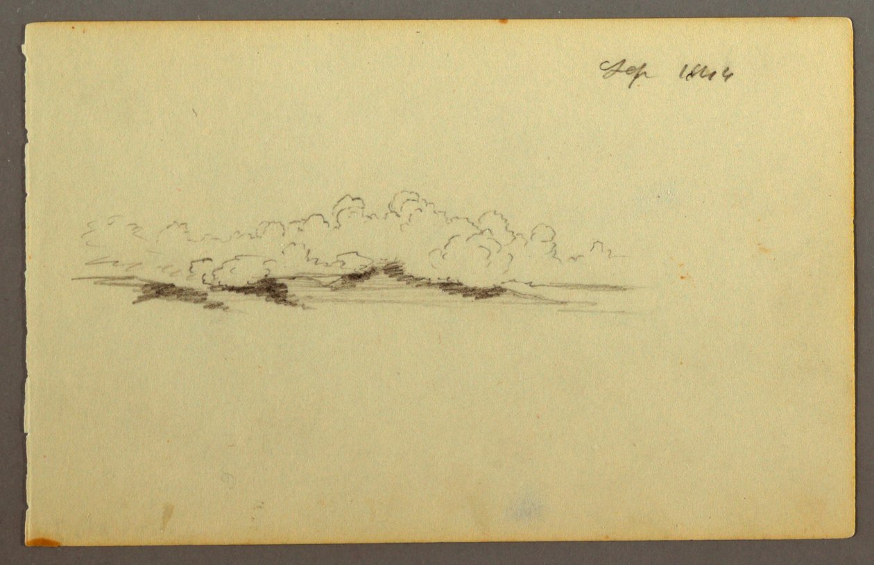 Disegno, Nuvole, 1844 da Frederic Edwin Church