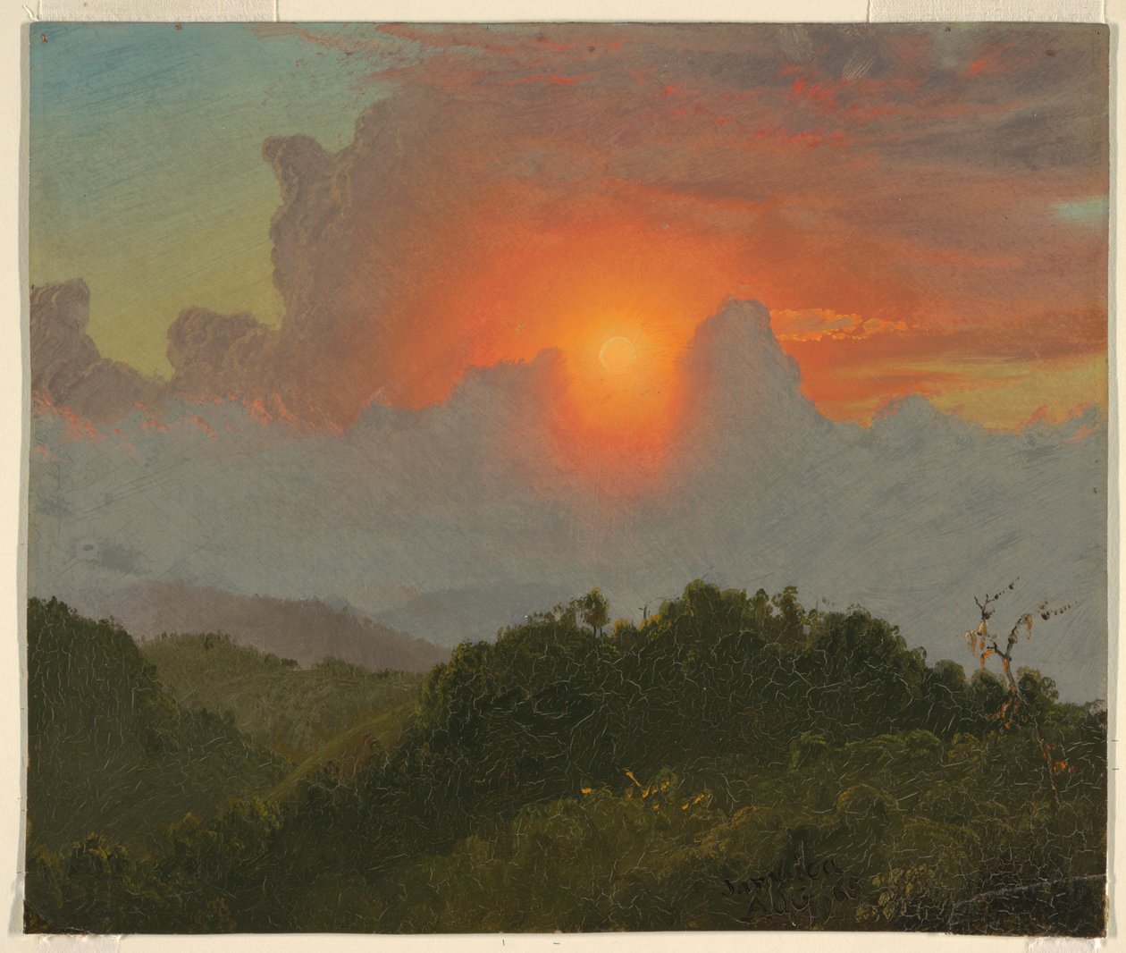 Disegno, Cielo nuvoloso, agosto 1865 da Frederic Edwin Church