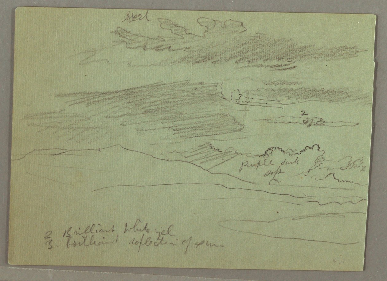 Disegno, Cielo nuvoloso, 1871 da Frederic Edwin Church