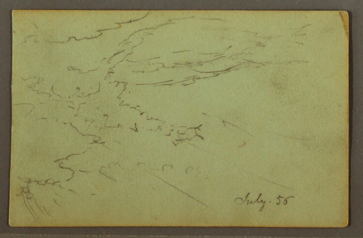 Disegno, Cielo nuvoloso, luglio 1856 da Frederic Edwin Church
