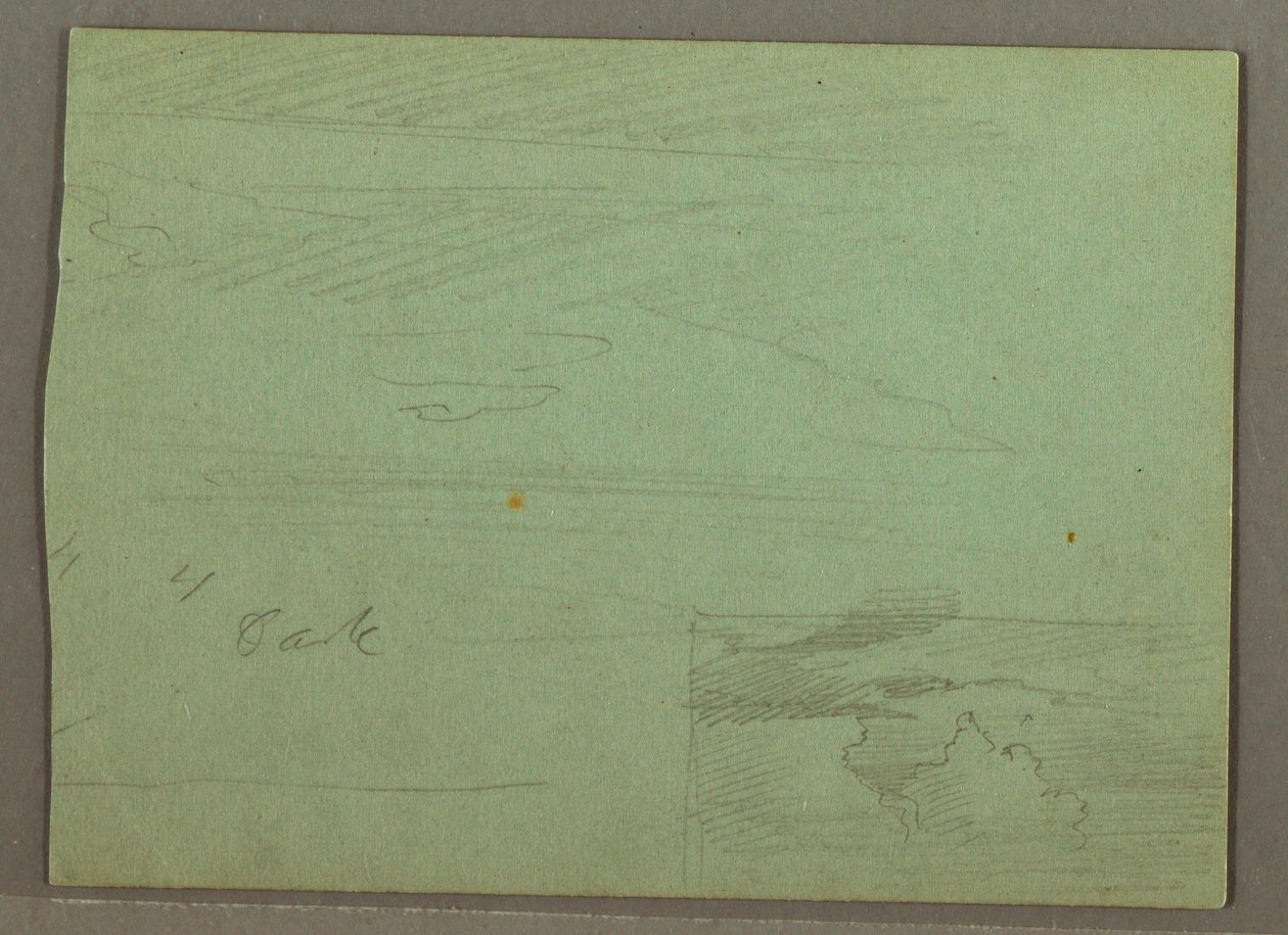Disegno, Cielo nuvoloso sul crinale, agosto 1871 da Frederic Edwin Church