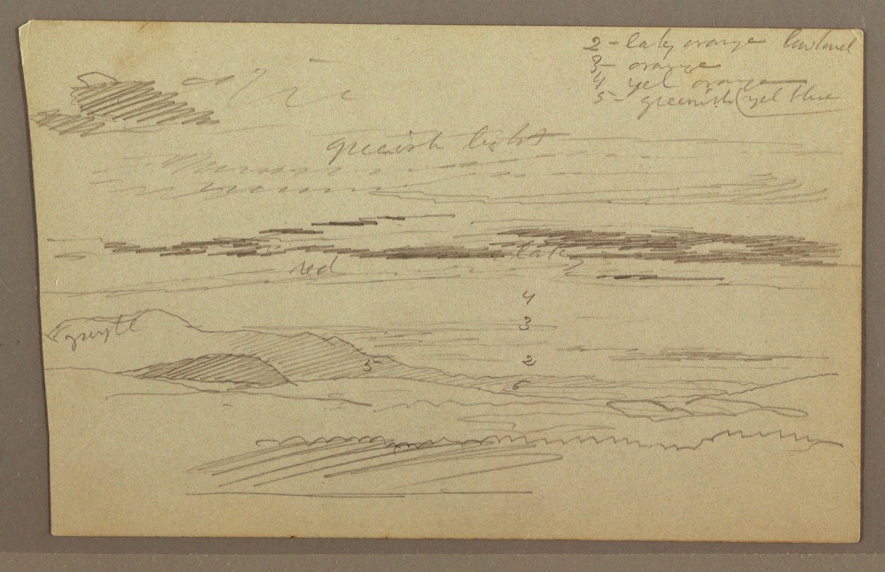 Disegno, Cielo nuvoloso, forse anni 