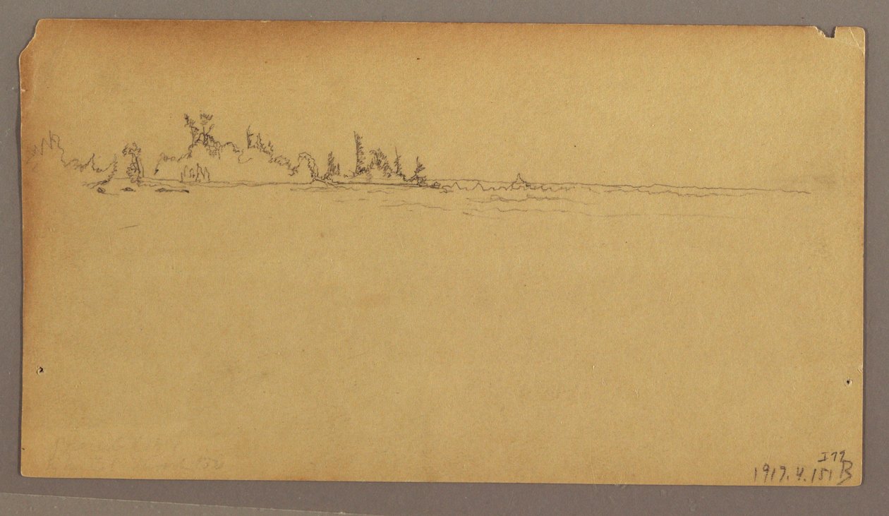 Disegno, Doppio arcobaleno sulle cascate, fiume Niagara, forse 1858 da Frederic Edwin Church