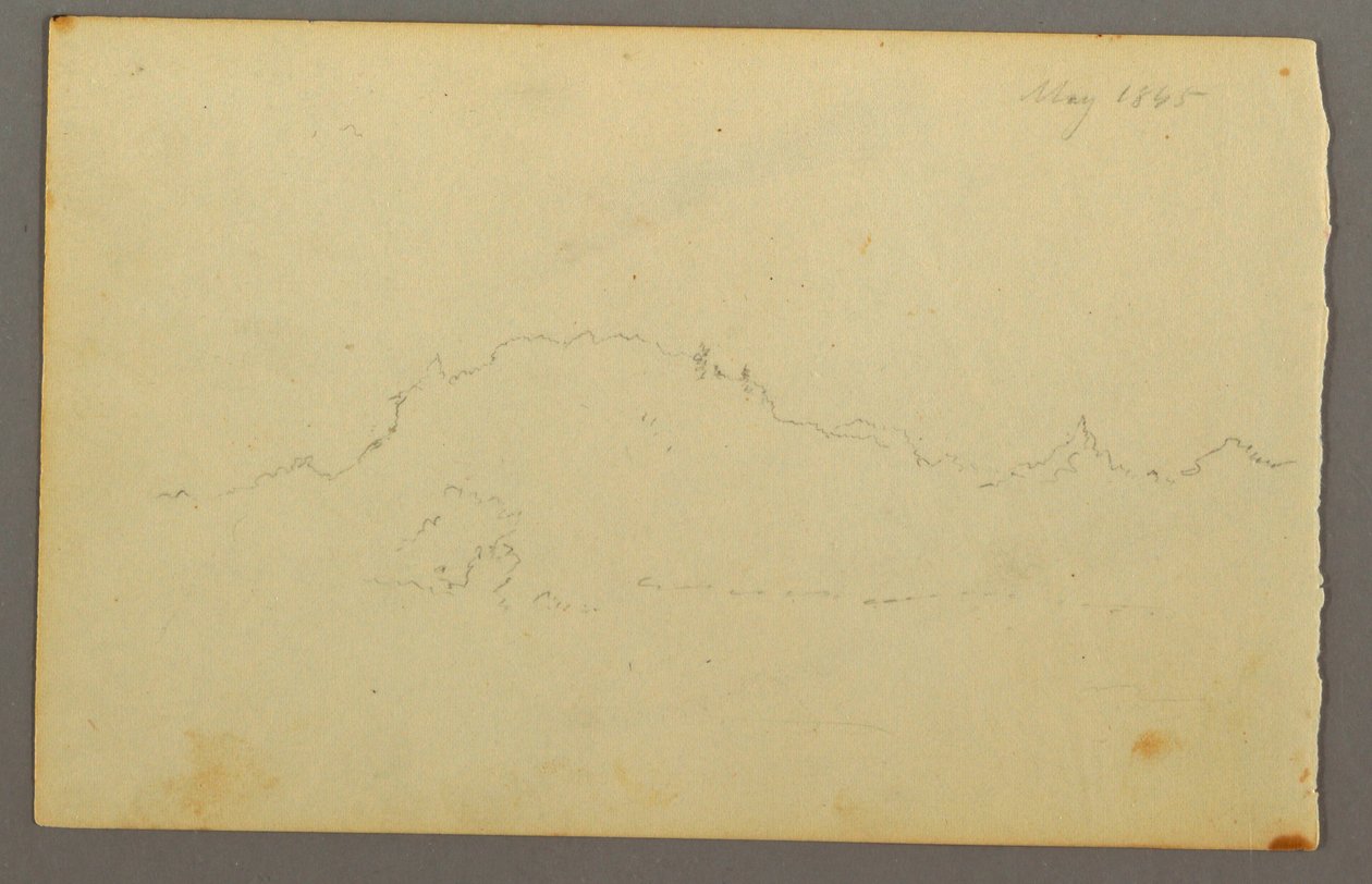 Disegno, Bordo del legno, 1844 da Frederic Edwin Church