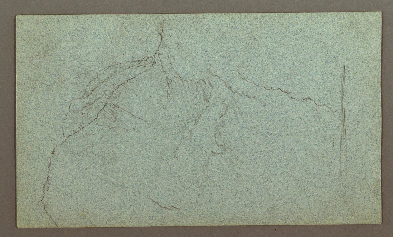 Disegno, cascate, forse 1868 da Frederic Edwin Church