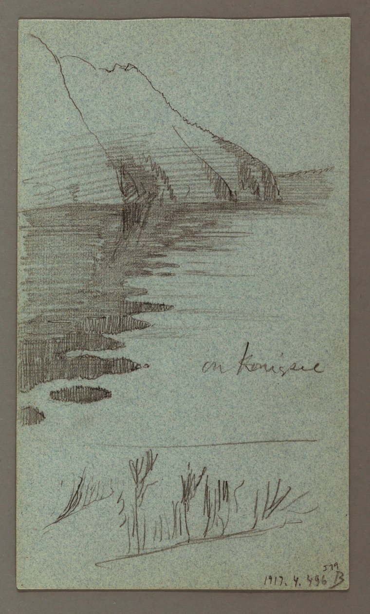 Disegno, cascate, forse 1868 da Frederic Edwin Church