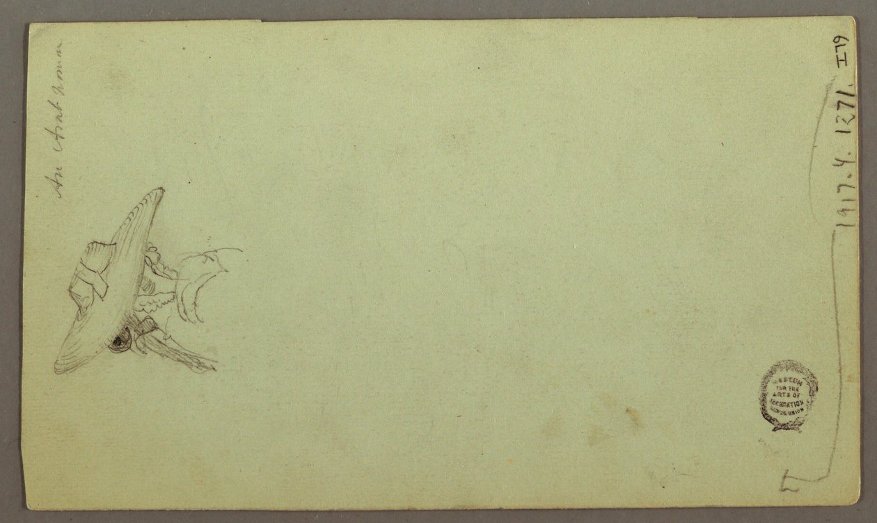 Disegno, studi di figure, barca a vela, studi architettonici, forse 1868 da Frederic Edwin Church