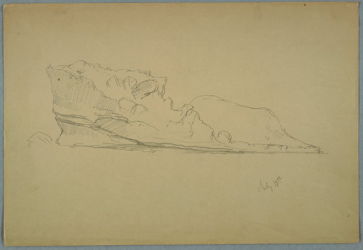 Disegno, Iceberg galleggiante, 15 luglio 1859 da Frederic Edwin Church