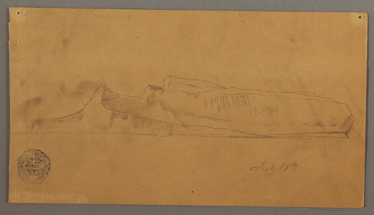 Disegno, Iceberg galleggiante, 16 luglio 1859 da Frederic Edwin Church