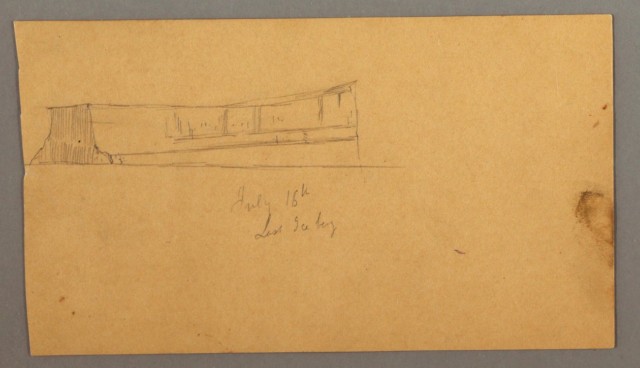 Disegno, Iceberg galleggiante, 16 luglio 1859 da Frederic Edwin Church