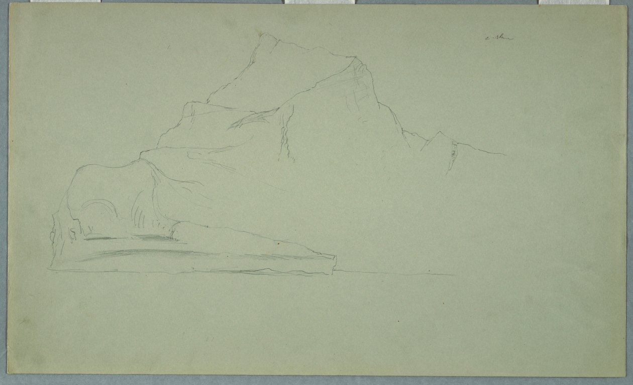 Disegno, Iceberg galleggiante, giugno o luglio 1859 da Frederic Edwin Church