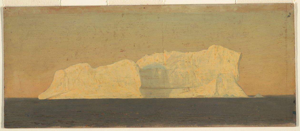 Disegno, Iceberg galleggiante, Labrador, giugno o luglio 1859 da Frederic Edwin Church