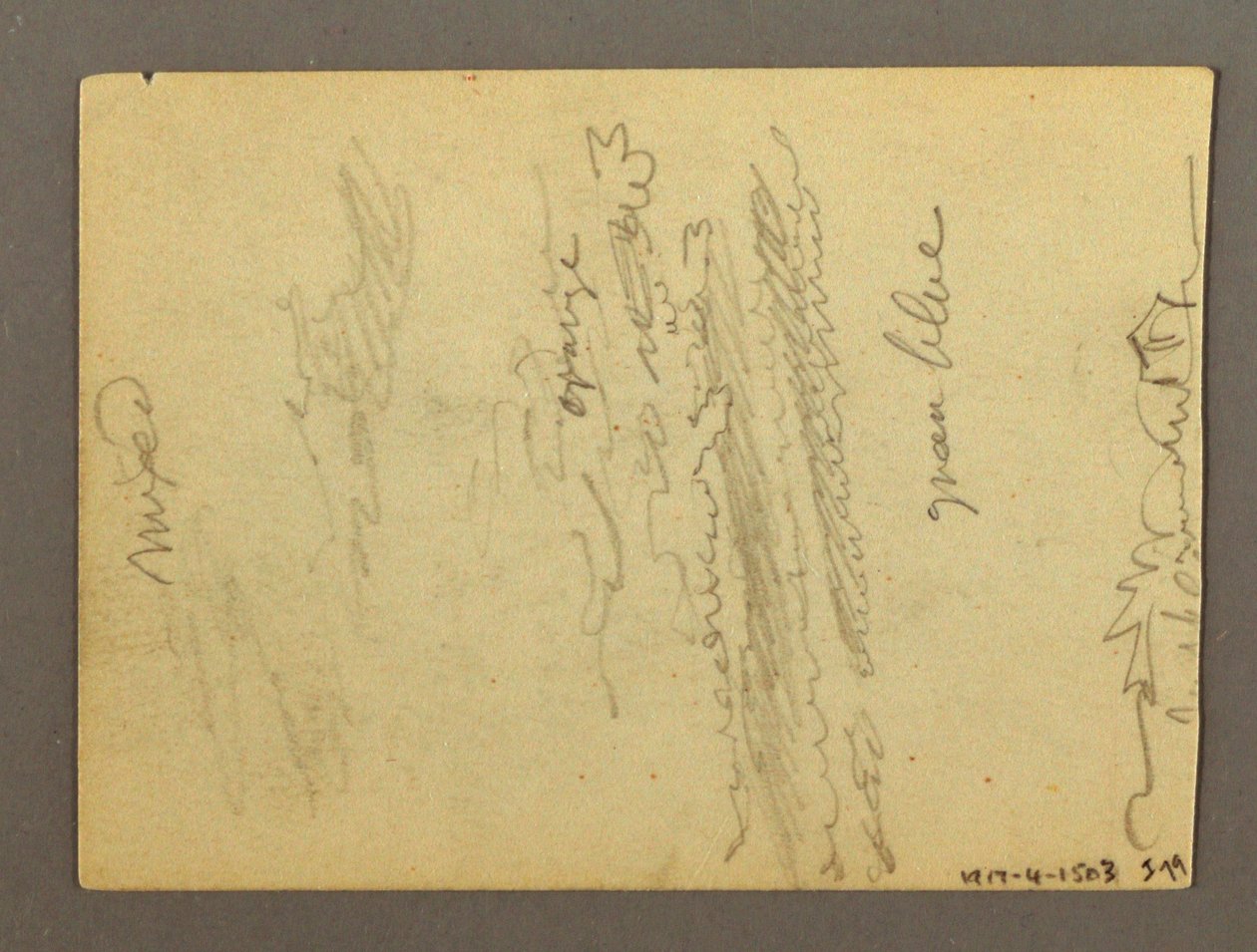 Disegno, Frammento di colonnato, fontana, forse 1868-69 da Frederic Edwin Church