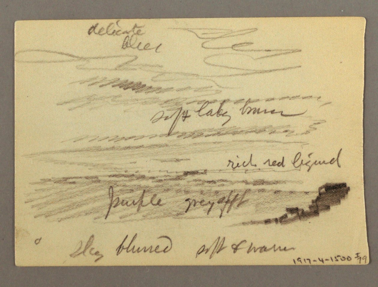 Disegno, Casa, forse 1868-69 da Frederic Edwin Church