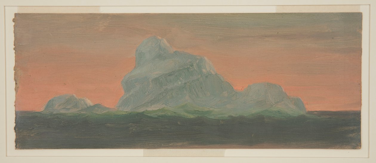 Disegno, Iceberg contro il cielo serale, giugno 1859 da Frederic Edwin Church