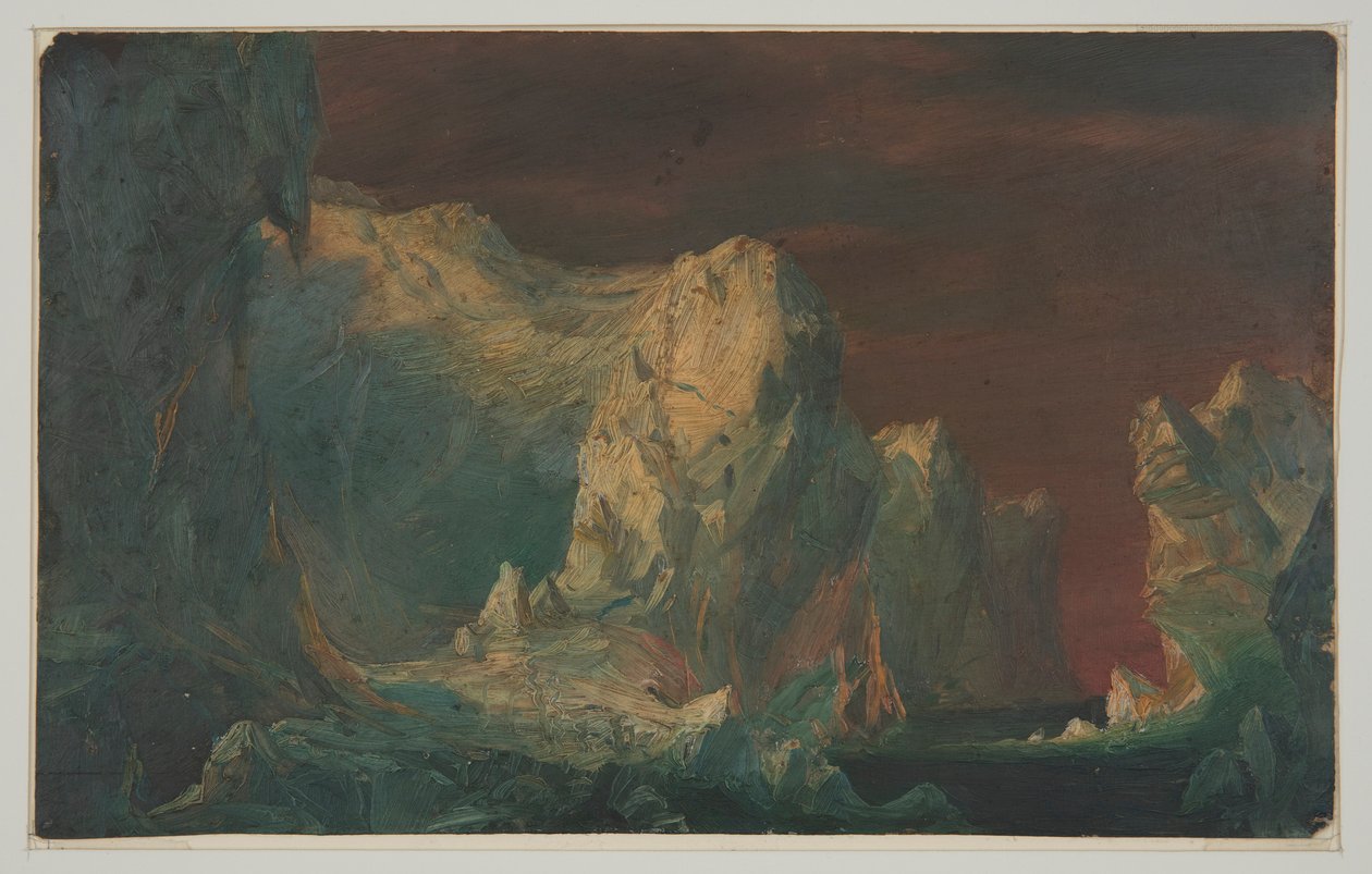 Disegno, Fantasia di iceberg, probabilmente 1859 da Frederic Edwin Church