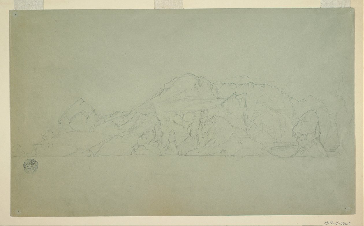 Disegno, Iceberg, giugno o luglio 1859 da Frederic Edwin Church