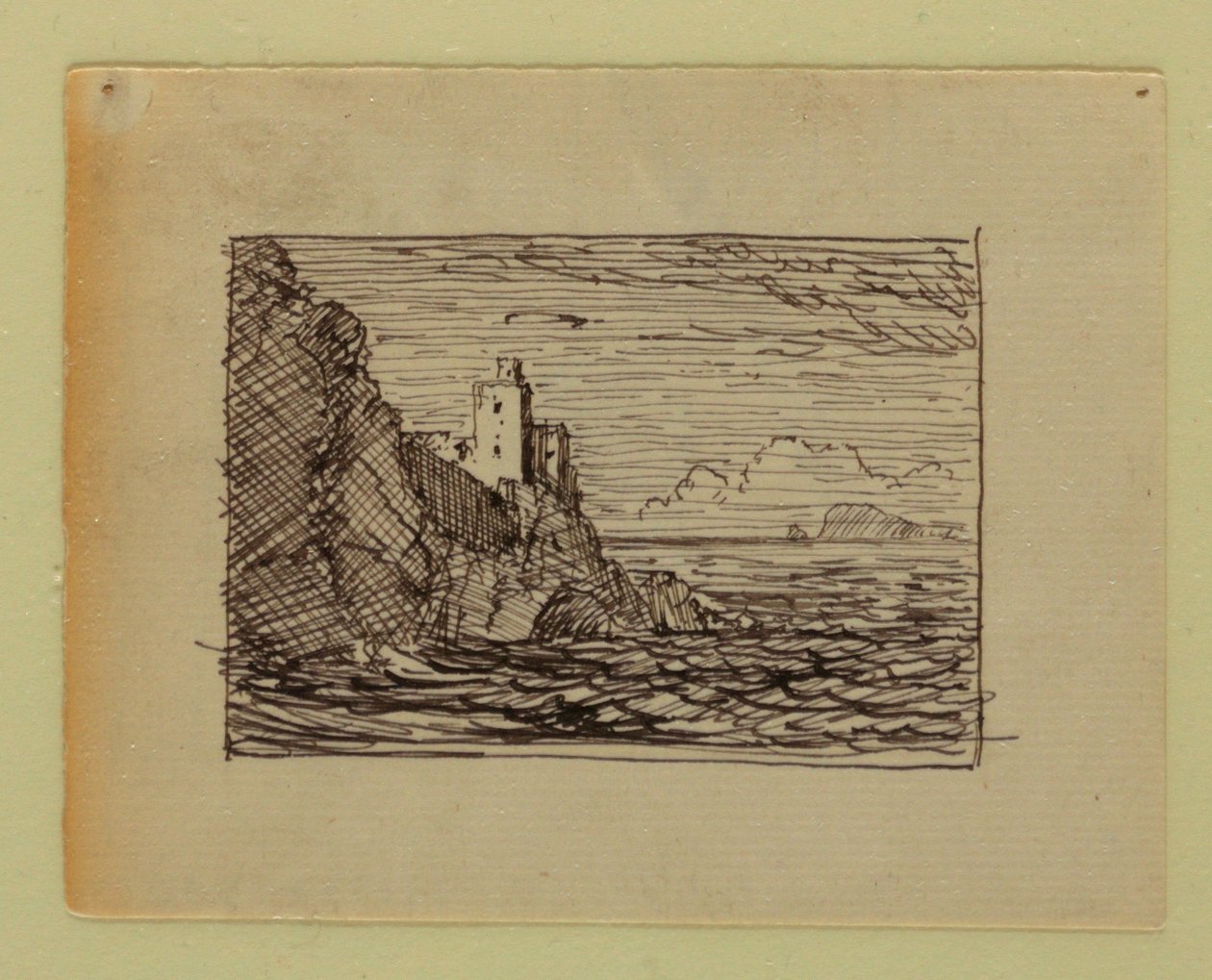 Disegno, Paesaggio immaginario, 1850 ca. da Frederic Edwin Church