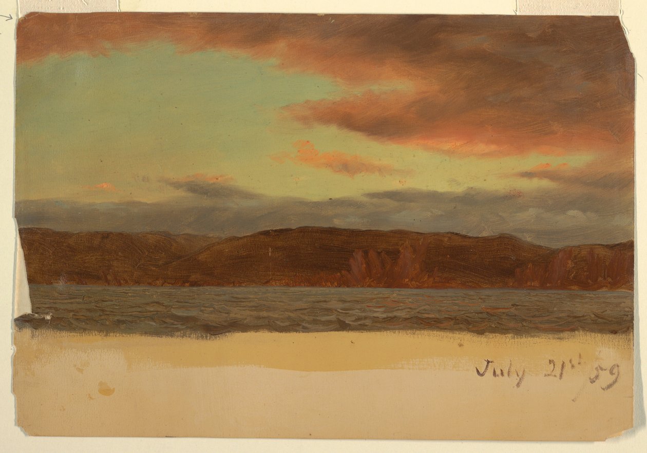 Disegno, costa di Laborador o Terranova, luglio 1859 da Frederic Edwin Church