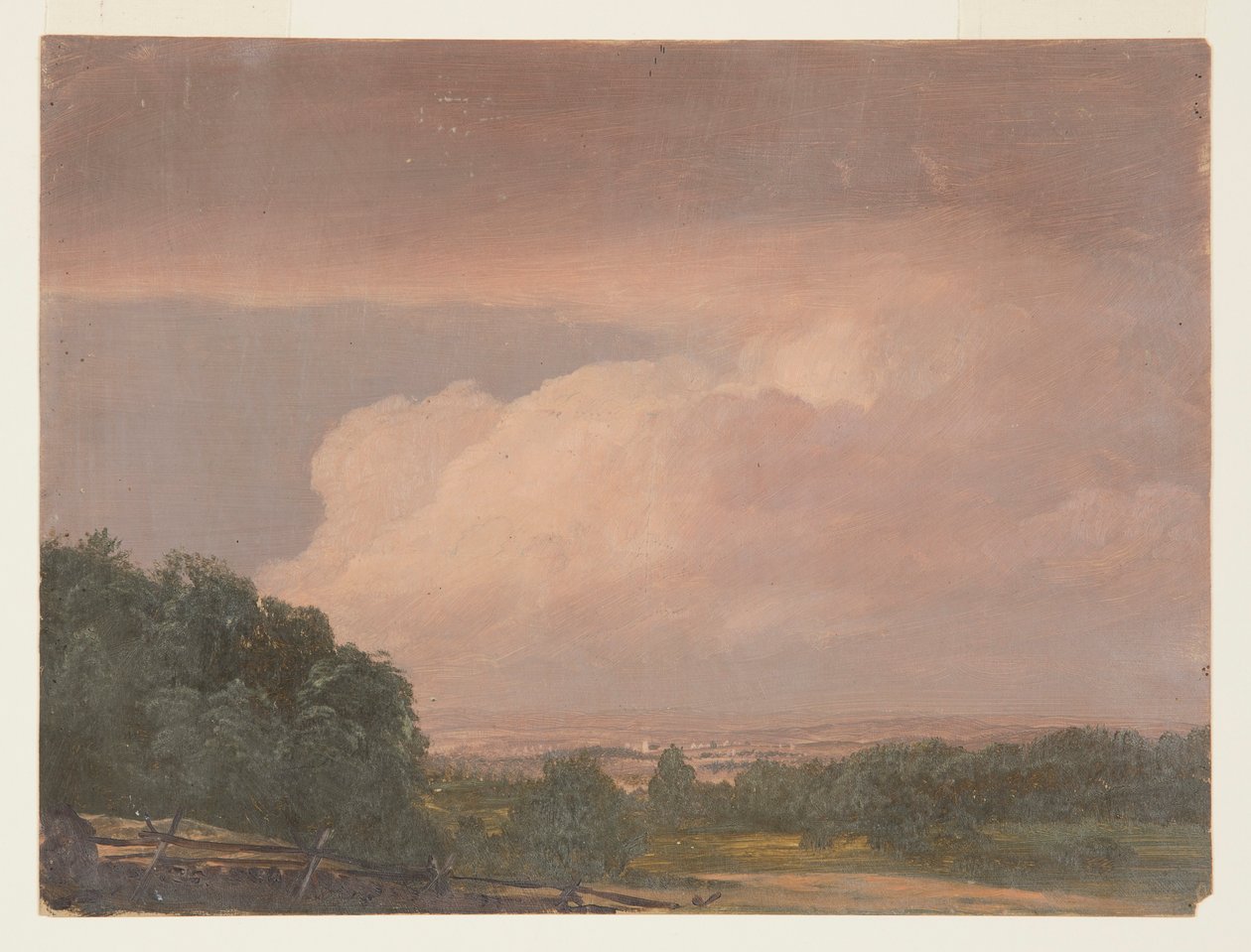 Disegno, Paesaggio (forse Hudson Valley), 1860-70 da Frederic Edwin Church