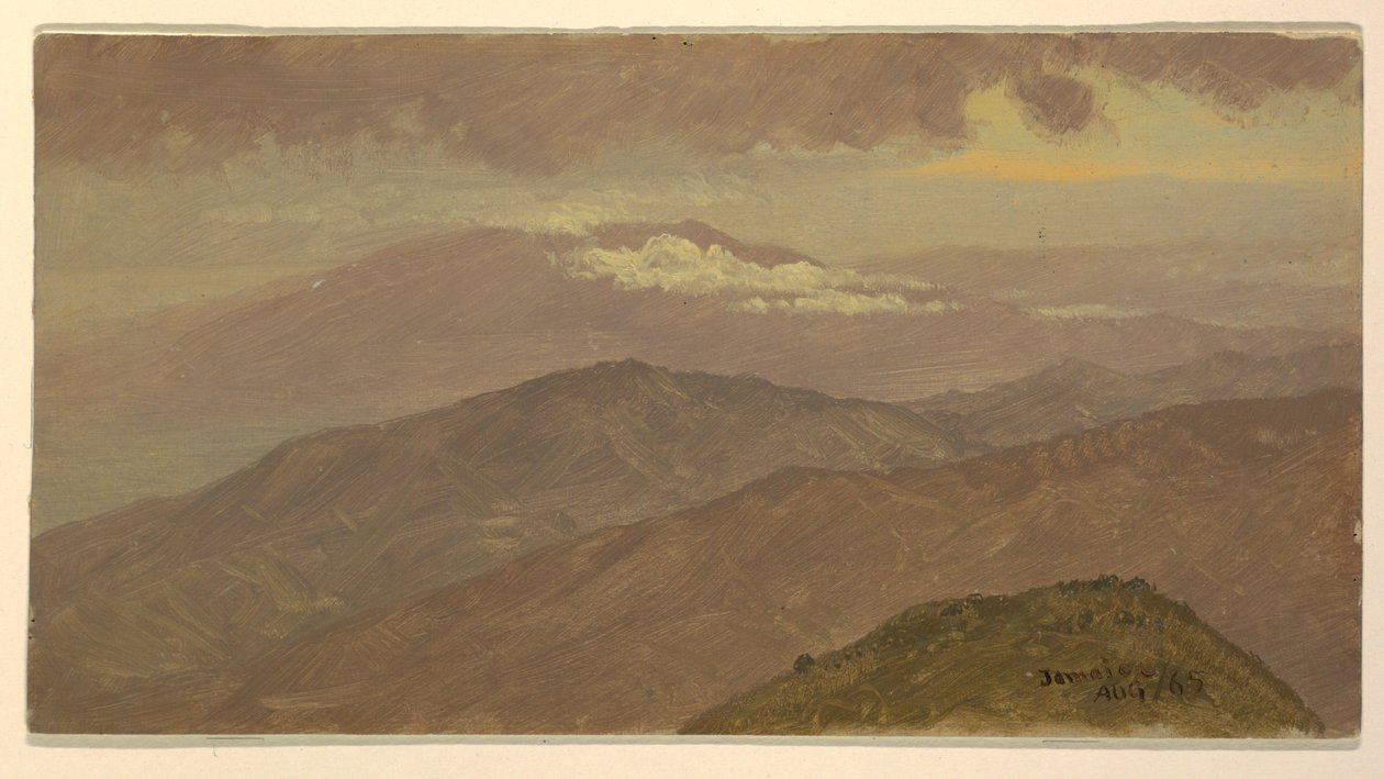 Disegno, Paesaggio, agosto 1865 da Frederic Edwin Church