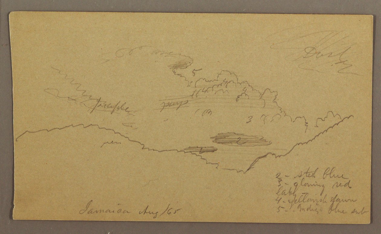 Disegno, Paesaggio, maggio-agosto 1865 da Frederic Edwin Church