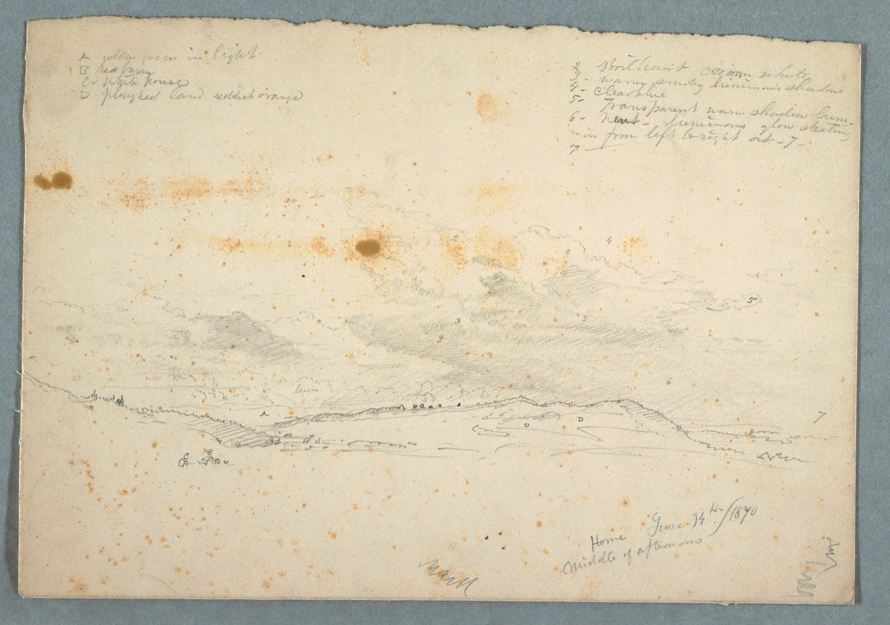 Disegno, Paesaggio nella valle dell