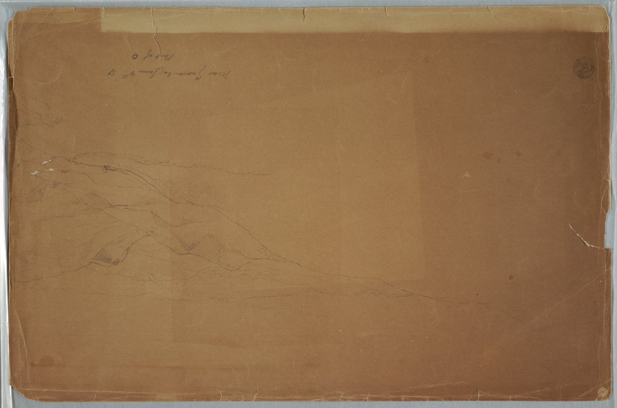 Disegno, Paesaggio nei pressi di Guaranda, Ecuador, 4 giugno 1857 da Frederic Edwin Church