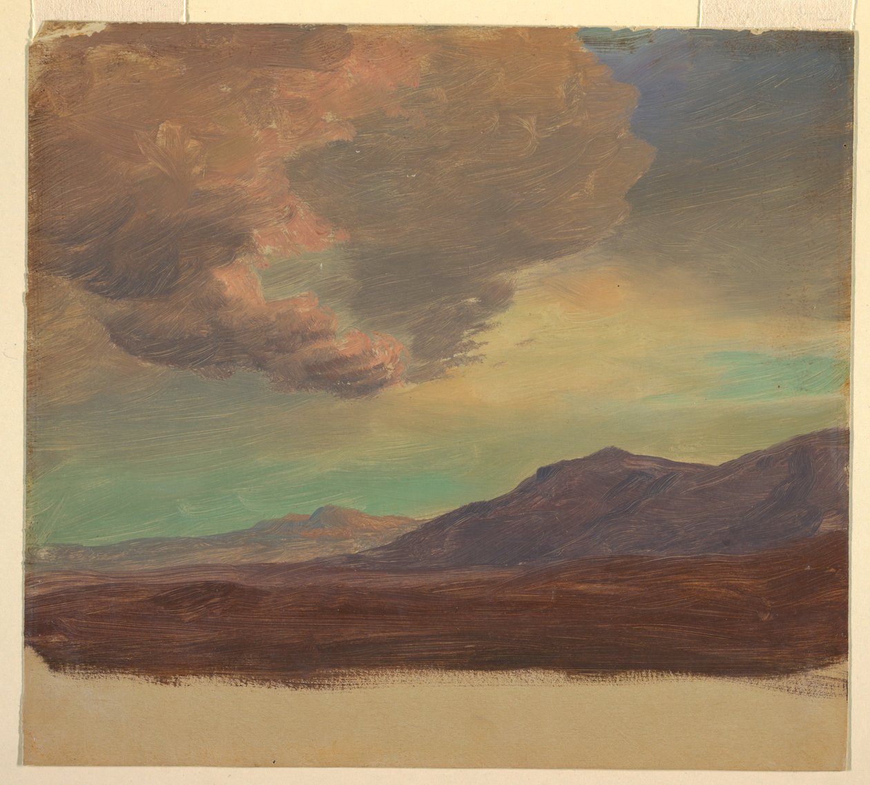 Disegno, Paesaggio, vicino a Palastine o alla Siria, 1868 da Frederic Edwin Church