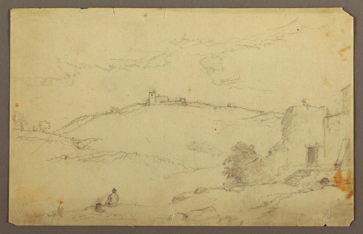 Disegno, Paesaggio con figure, 1885 da Frederic Edwin Church