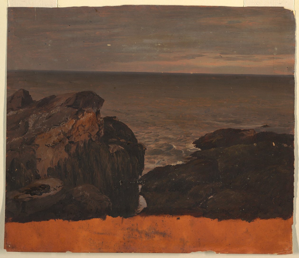 Disegno, Costa del Maine, 1850 ca. da Frederic Edwin Church