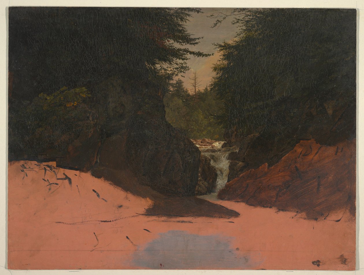 Disegno, Maine, ruscello di montagna, agosto-settembre 1851 da Frederic Edwin Church