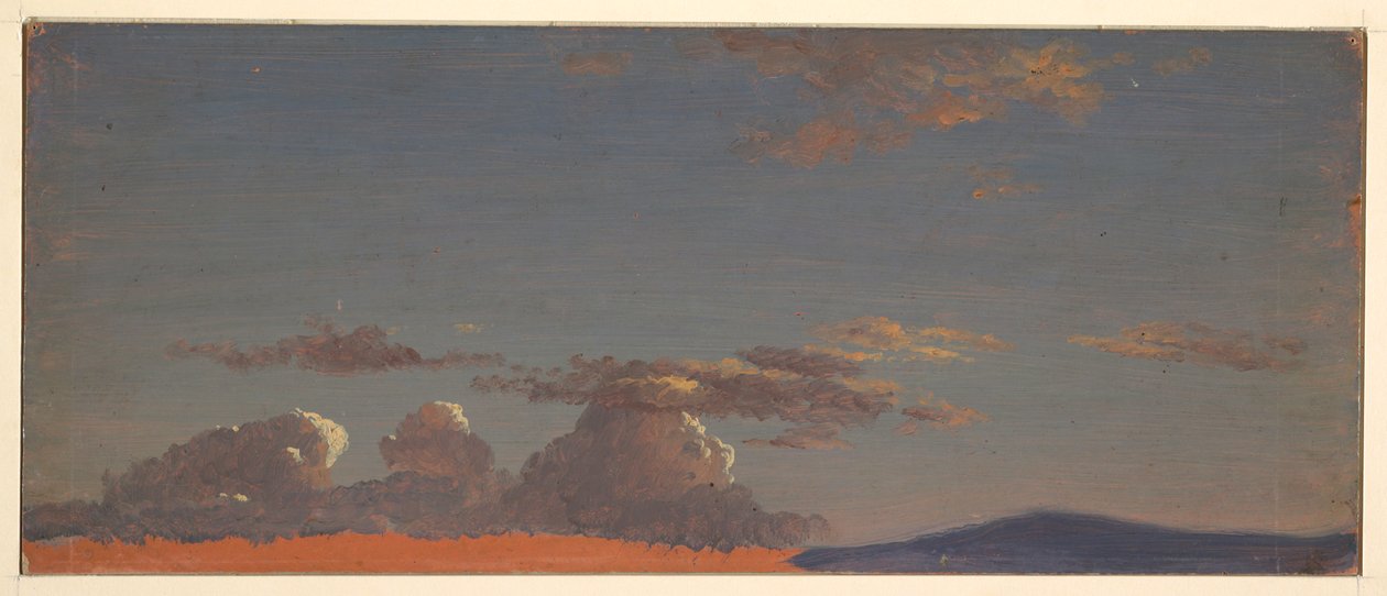 Disegno, studio del cielo del Maine, 1868-69 ca. da Frederic Edwin Church