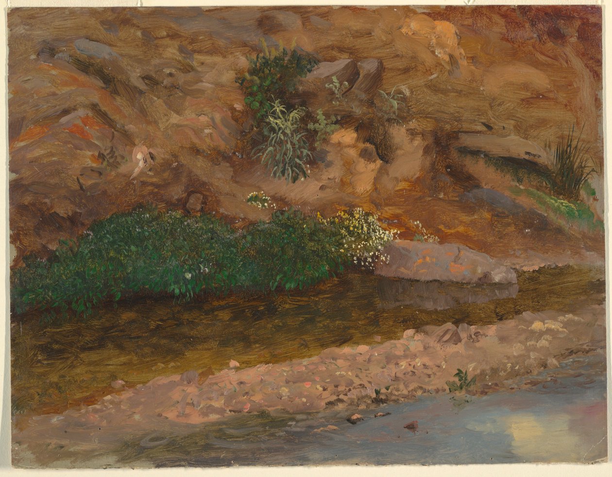 Disegno, margine di un ruscello, 1860-70 da Frederic Edwin Church