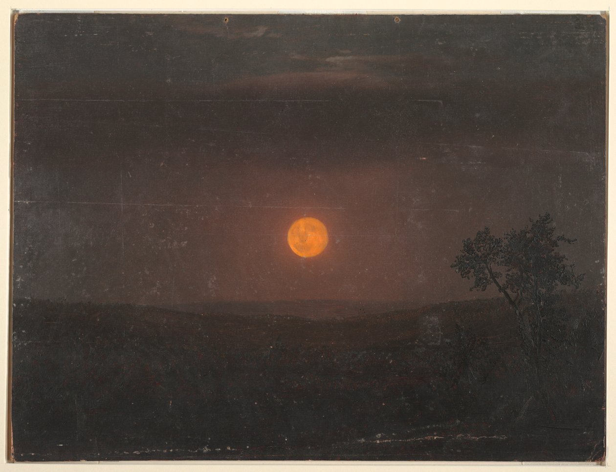 Disegno, Chiaro di luna, fattoria di Church, 1865 ca. da Frederic Edwin Church