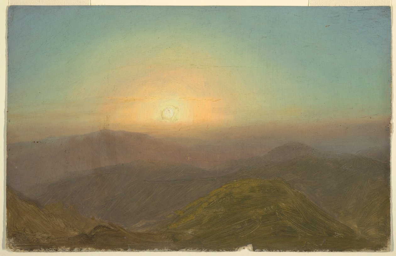 Disegno, Paesaggio mattutino, 1865 da Frederic Edwin Church