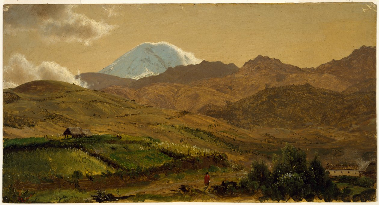 Disegno, Monte Chimborazo, Ecuador, 1857 da Frederic Edwin Church