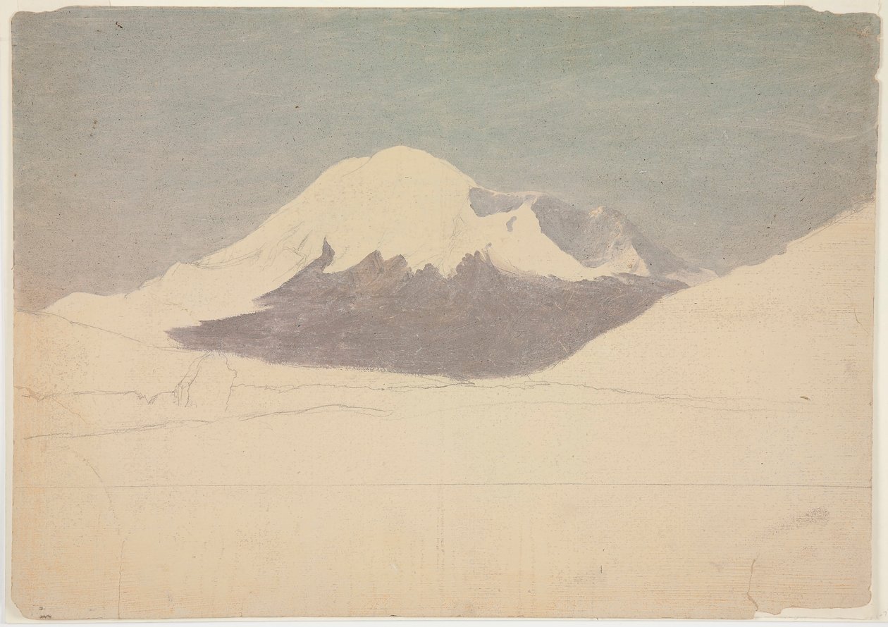 Disegno, Monte Chimborazo, Ecuador, luglio 1857 da Frederic Edwin Church