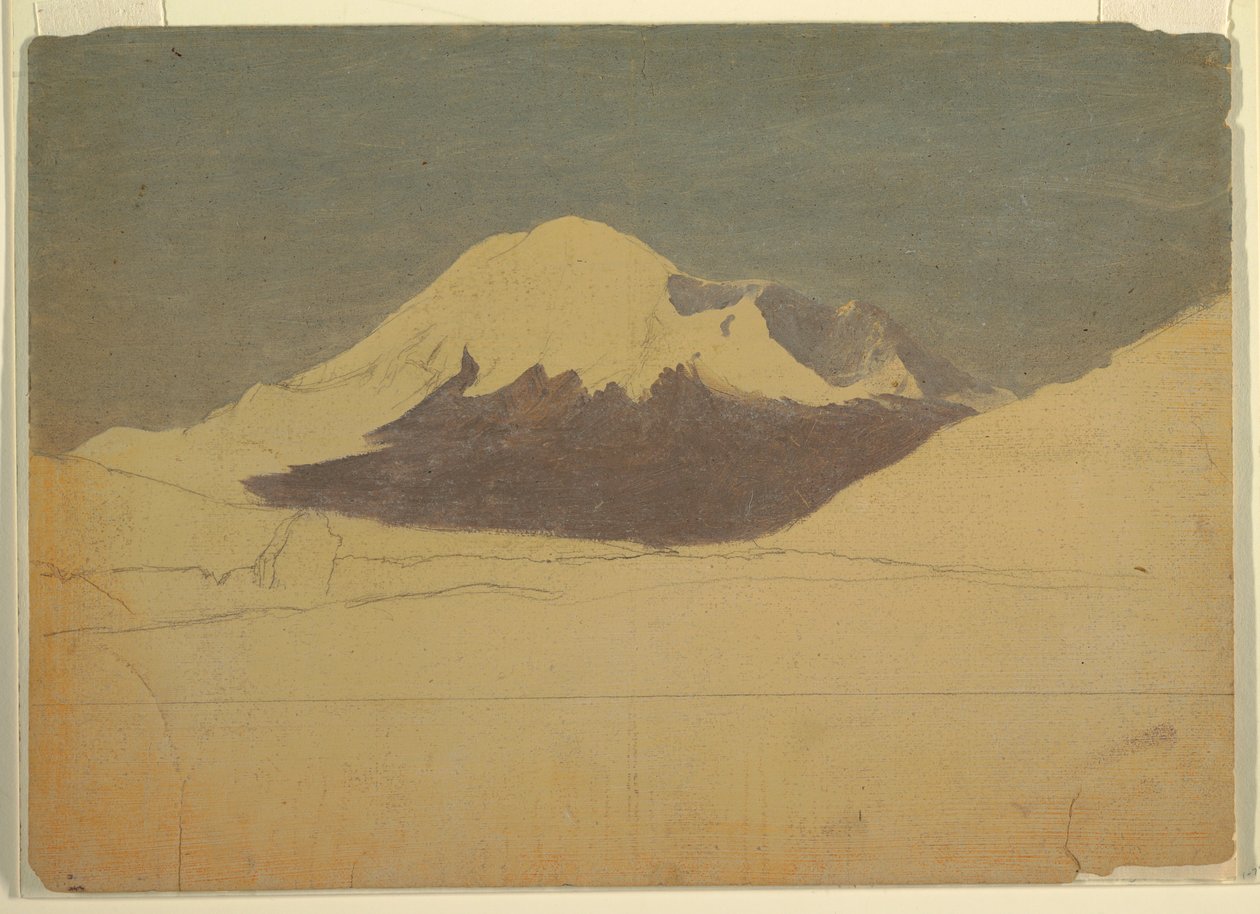 Disegno, Monte Chimborazo, Ecuador, luglio 1857 da Frederic Edwin Church