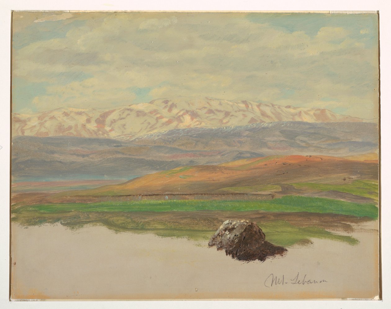 Disegno, Monte Libano, maggio 1868 da Frederic Edwin Church