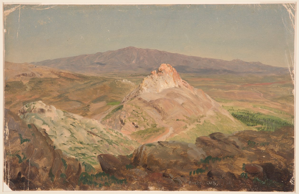 Disegno, Monte Pentelico, aprile 1869 da Frederic Edwin Church