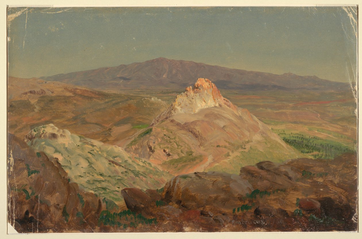 Disegno, Monte Pentelico, aprile 1869 da Frederic Edwin Church