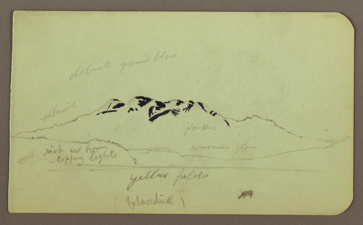 Disegno, Paesaggio montano, "L