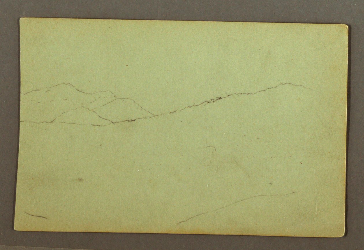 Disegno, Cime di montagna, forse 1856 da Frederic Edwin Church