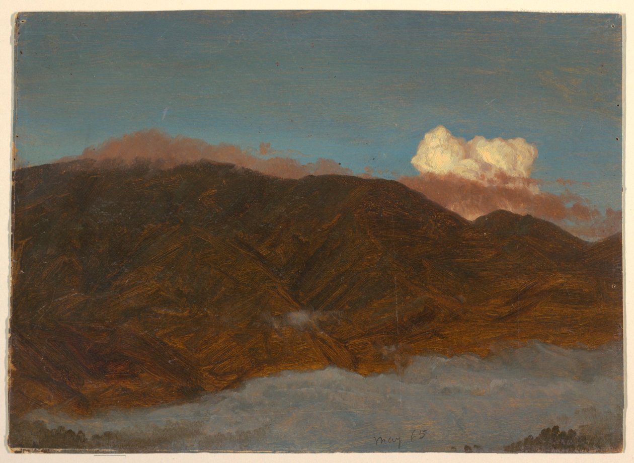 Disegno, Paesaggio montano, maggio 1865 da Frederic Edwin Church