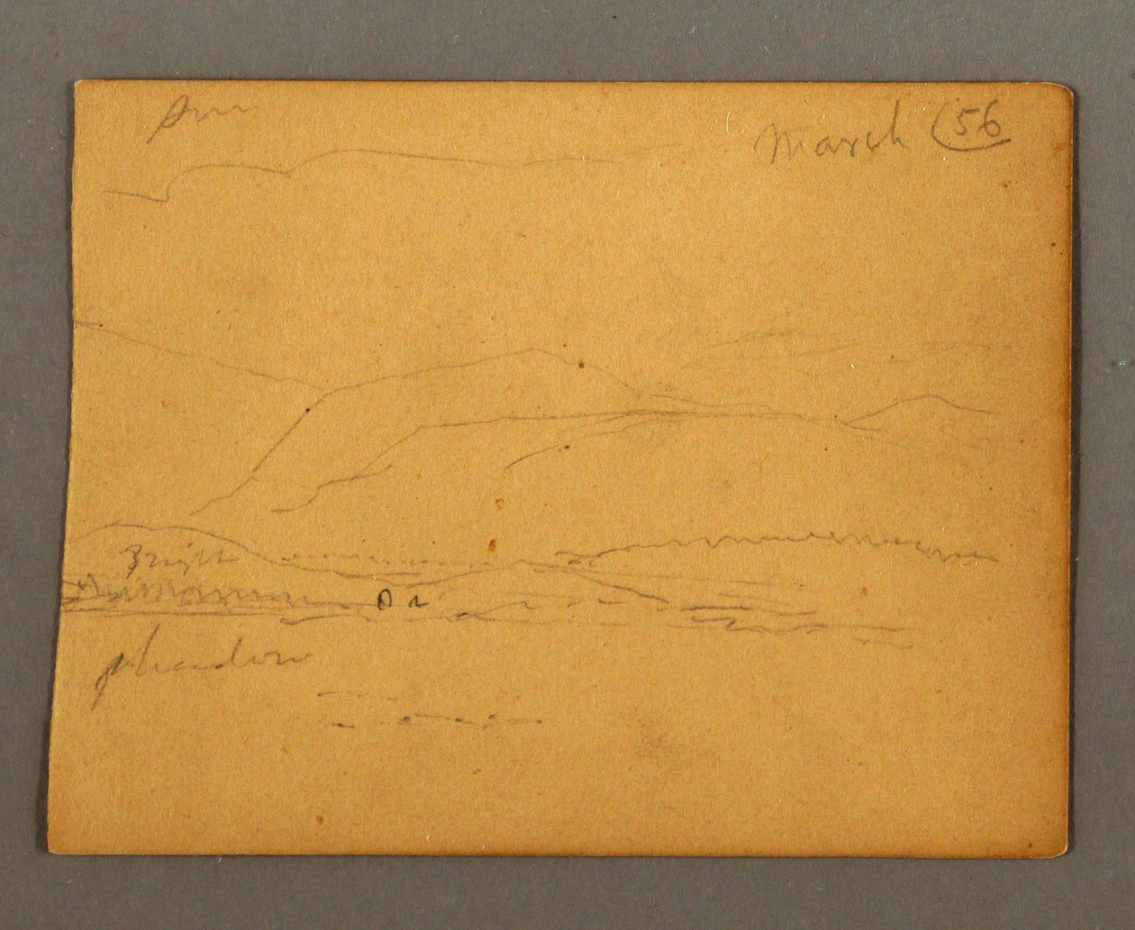 Disegno, Montagne, marzo 1856 da Frederic Edwin Church