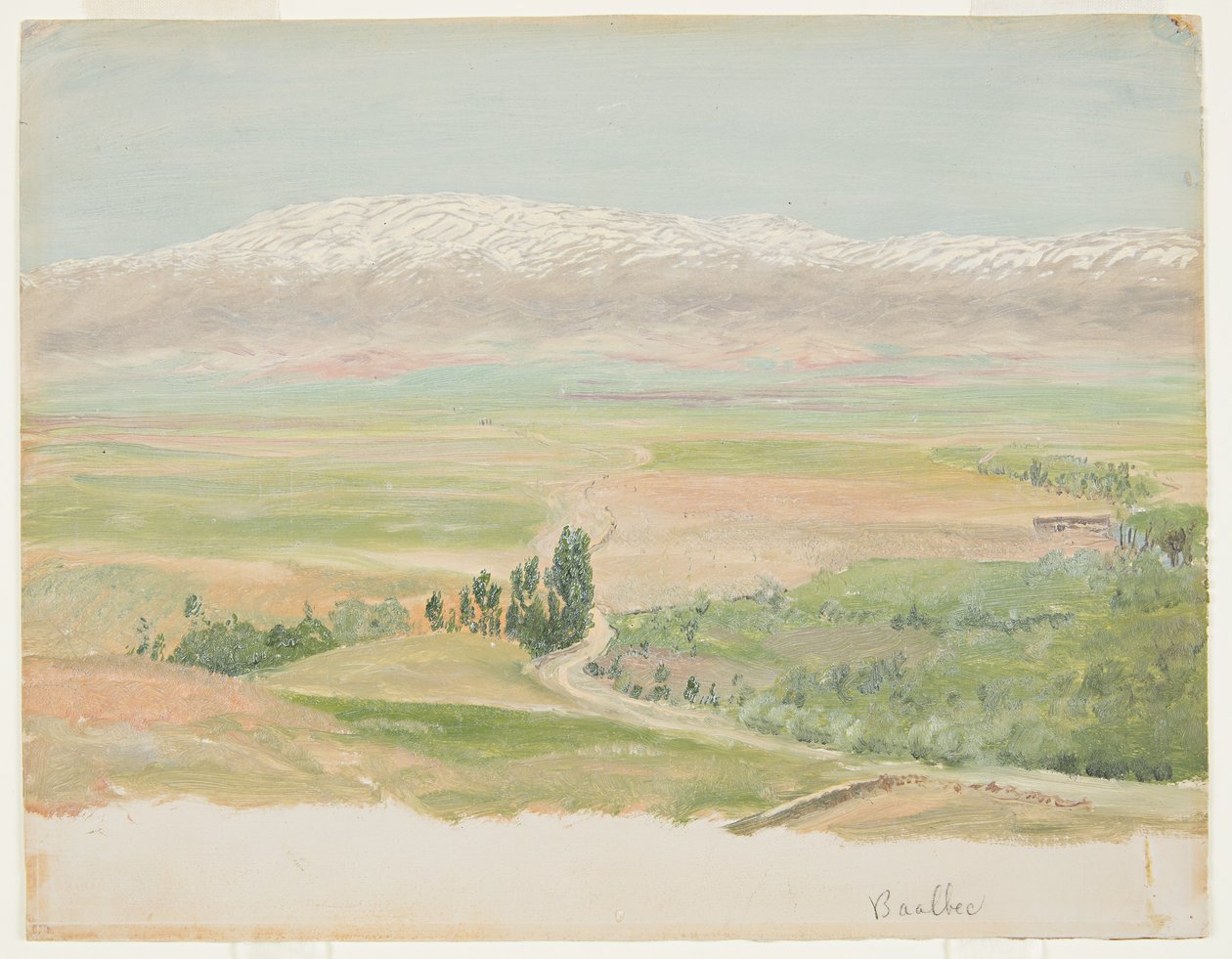 Disegno, Montagne vicino a Baalbec, maggio 1868 da Frederic Edwin Church